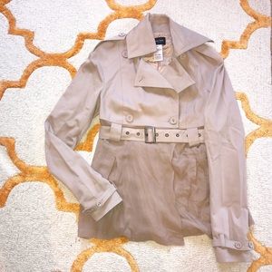 Patrizia Pepe Mixed Material Trench Coat